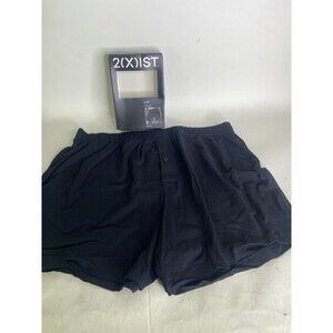 2xist Luxe Dream Knit Boxer Shorts Underwear Black Beauty Mens Size XL